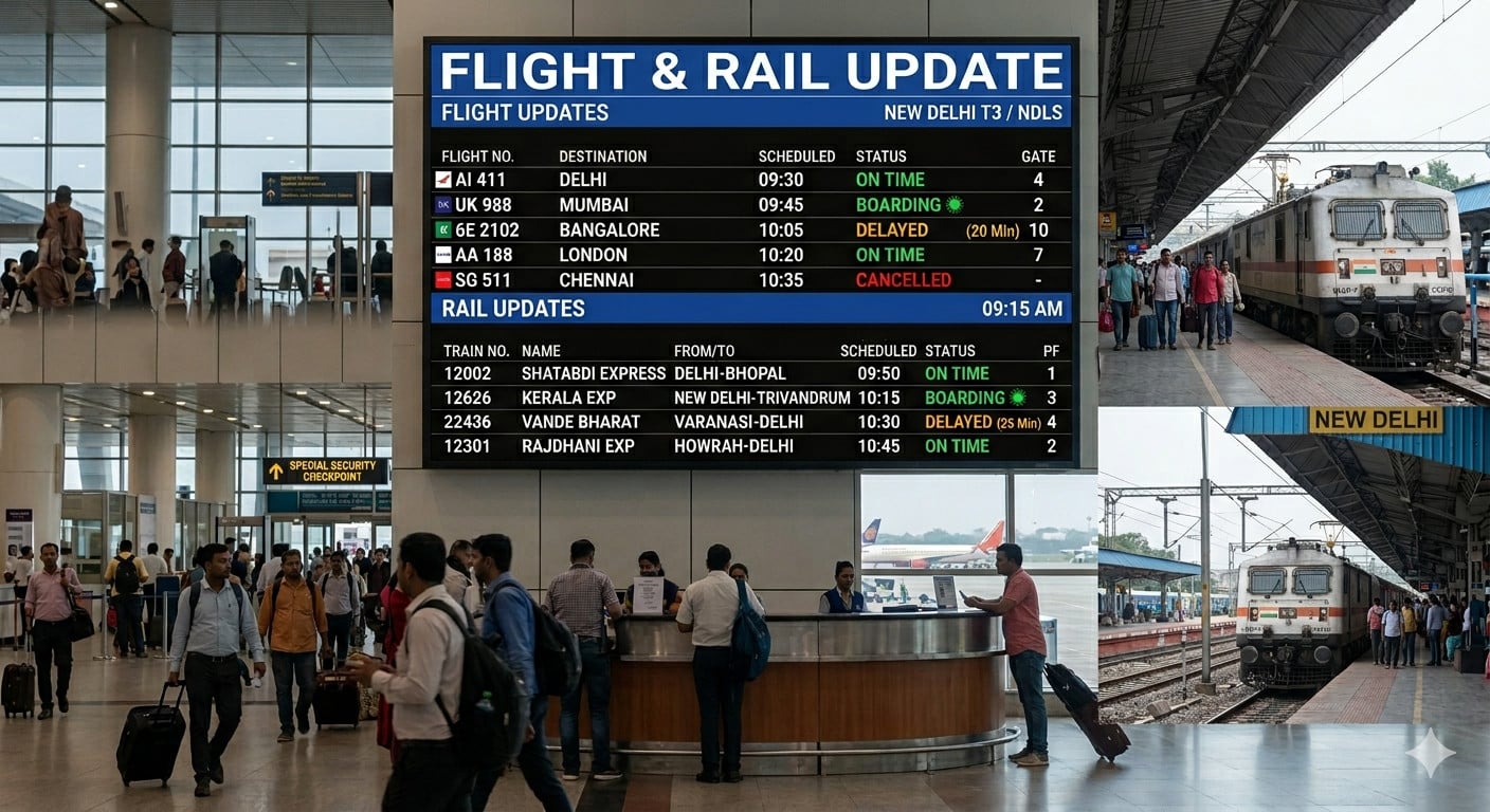 Travel Alert : झारखंड में ट्रेन और फ्लाइट सेवाएं कैसी हैं जानिए पूरा अपडेट