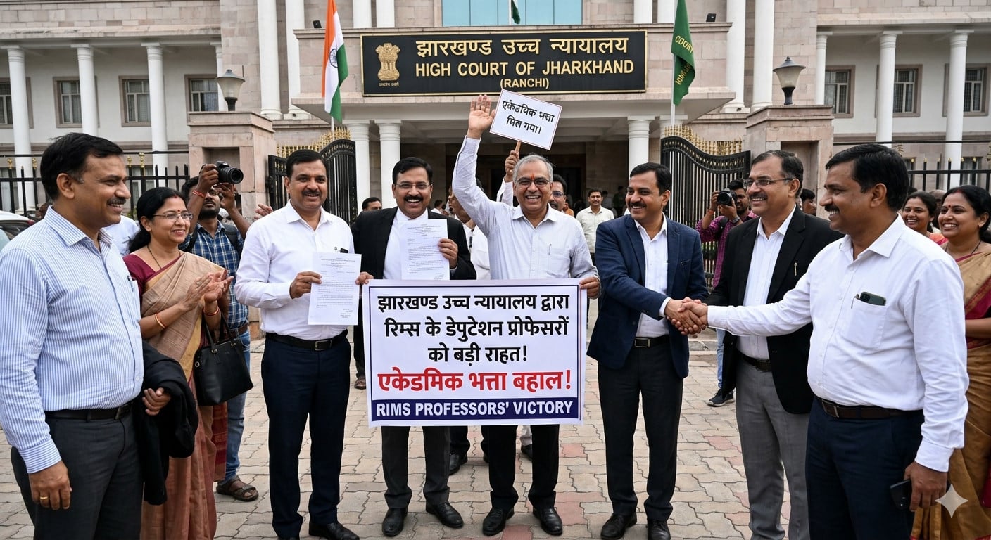 रिम्स के डेपुटेशन प्रोफेसरों को मिली बड़ी राहत, हाई कोर्ट ने दिलाया एकेडमिक भत्ता