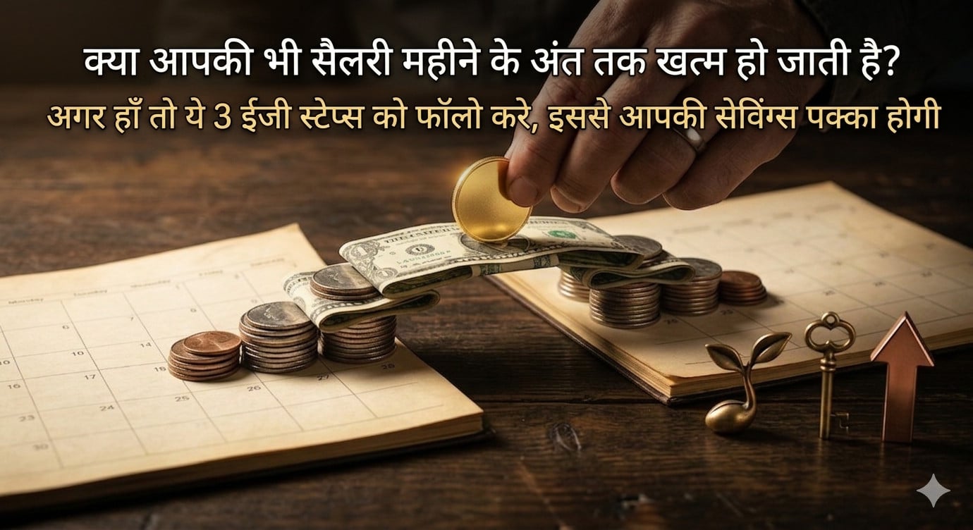 क्या आपकी भी सैलरी महीने के अंत तक हो जाती है खत्म? अगर हाँ तो बस फॉलो करें ये 3 आसान स्टेप्स, जो कर देंगे आपकी सेविंग पक्की!