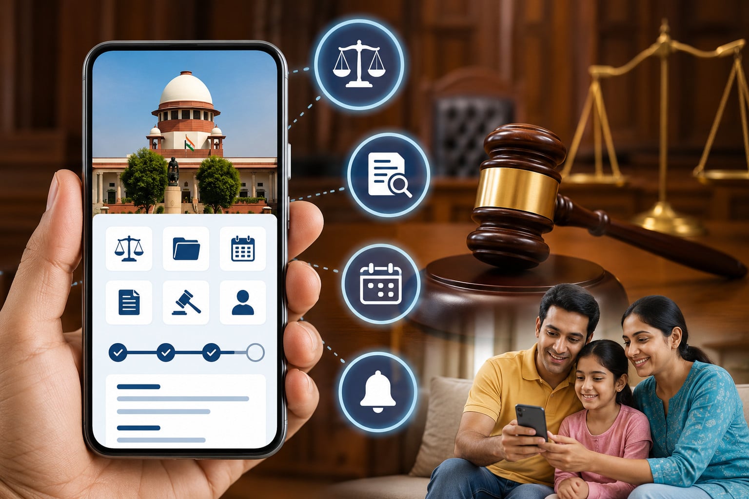 कोर्ट-कचहरी से राहत! eCourts App पर मिनटों में जानें केस का पूरा स्टेटस