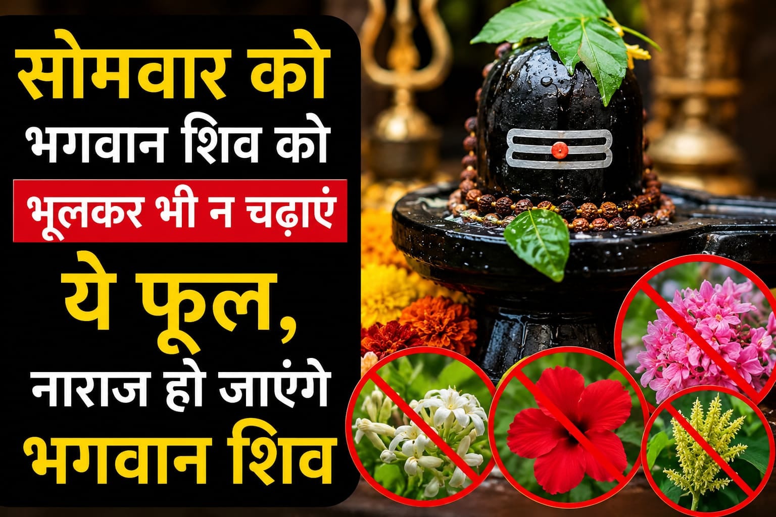 धर्म-कर्म:भोलेनाथ की पूजा में इन फूलों की है मनाही, सोमवार को जरूर रखें ध्यान