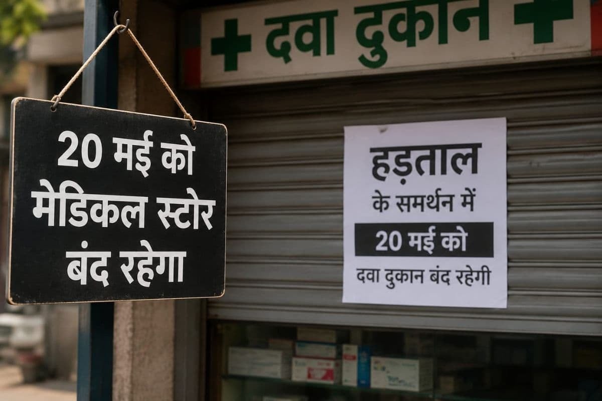20 मई को देशभर में बंद रहेंगे मेडिकल स्टोर, ऑनलाइन फार्मेसी के खिलाफ 12 लाख केमिस्टों का होगा बड़ा आंदोलन