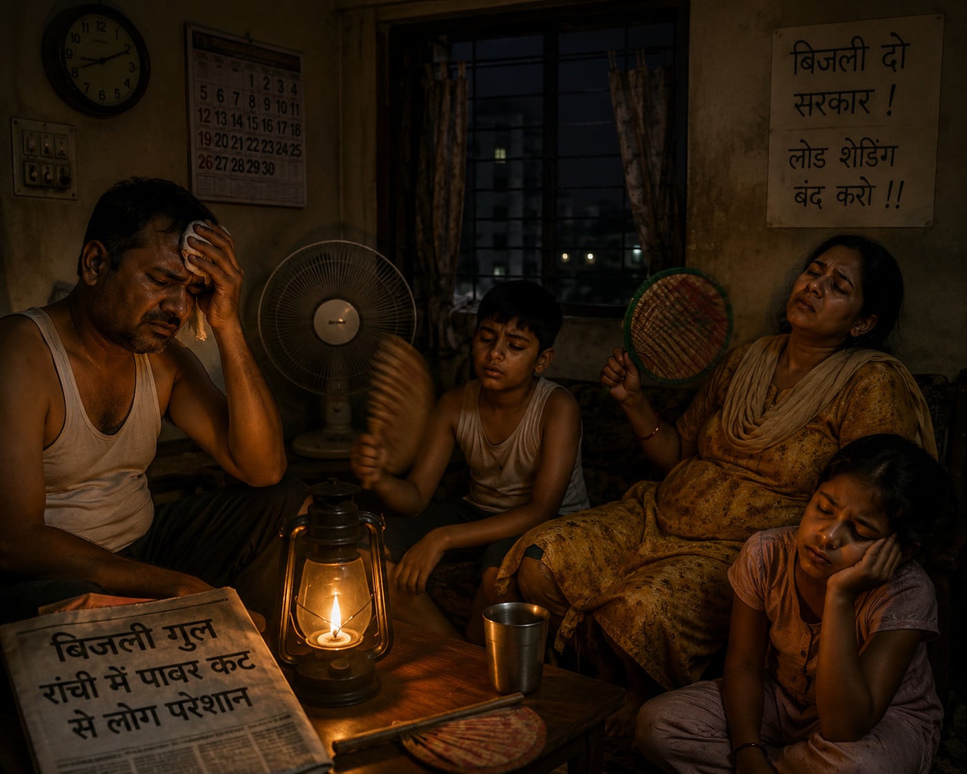 गर्मी से रांचीवासियों का हाल बेहाल! 24 घंटे बिजली देने का वादा हुआ फेल