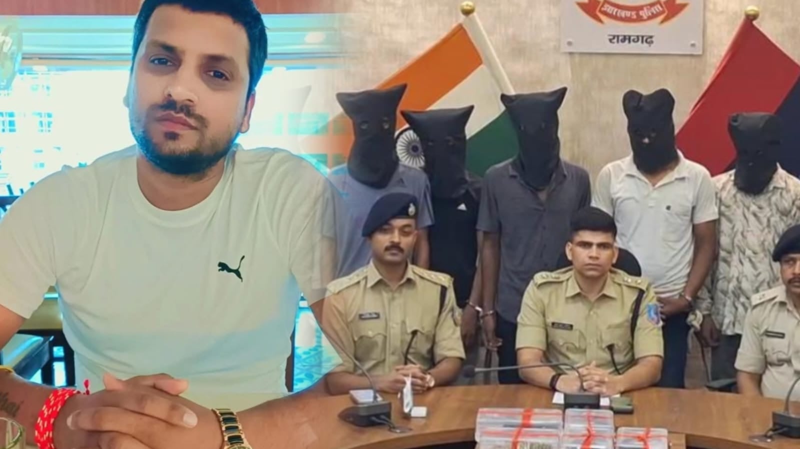 रामगढ़ पुलिस का बड़ा एक्शन: राहुल दुबे गैंग के 7 अपराधी हथियार और जिंदा गोलियों के साथ गिरफ्तार