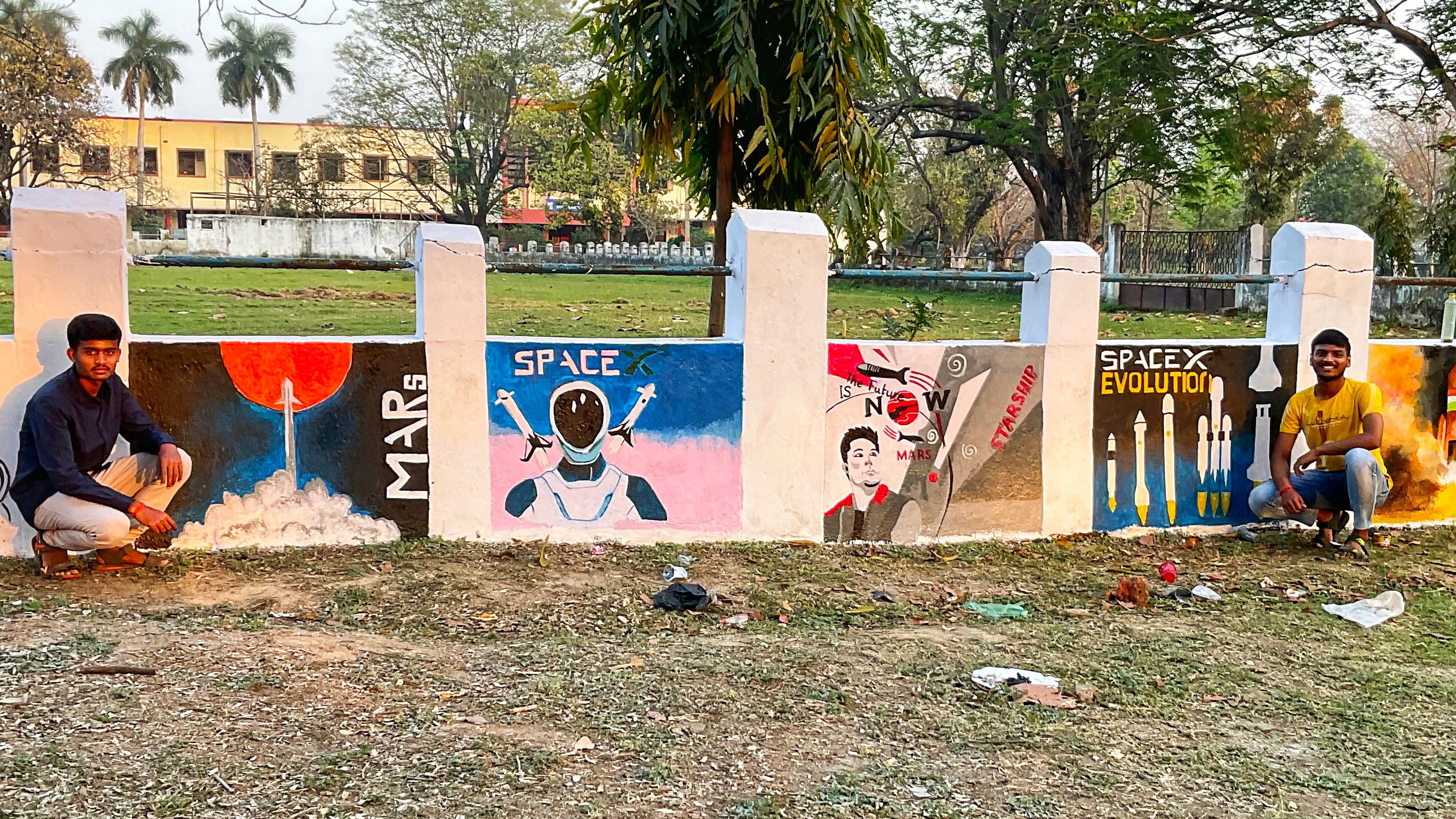 बीआईटी सिंदरी : 'विज्ञान और प्रद्योगिकी उन्नति' पर वाल पेंटिंग