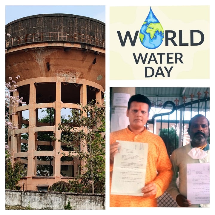 विश्व जल दिवस : 1200 उपभोक्ता जुस्को की पेयजल कनेक्शन से वंचित,  बीजेपी नेता अंकित आनंद ने दायर की जनहित याचिका