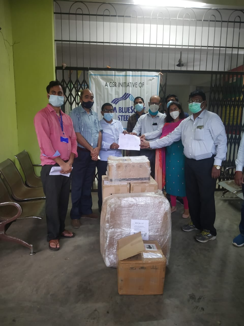 टाटा ब्लू स्कोप ने सदर अस्पताल को सौंपे कई उपकरण,