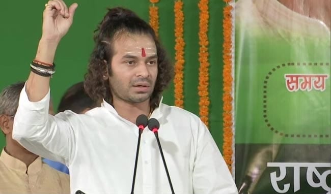 लालू यादव के बेटे तेज प्रताप का ट्वीट, कहा पिता से मिलकर जल्द दूंगा इस्तीफा