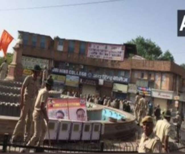 जोधपुर में दो गुटों में झड़प, चार पुलिस कर्मी सहित कई घायल