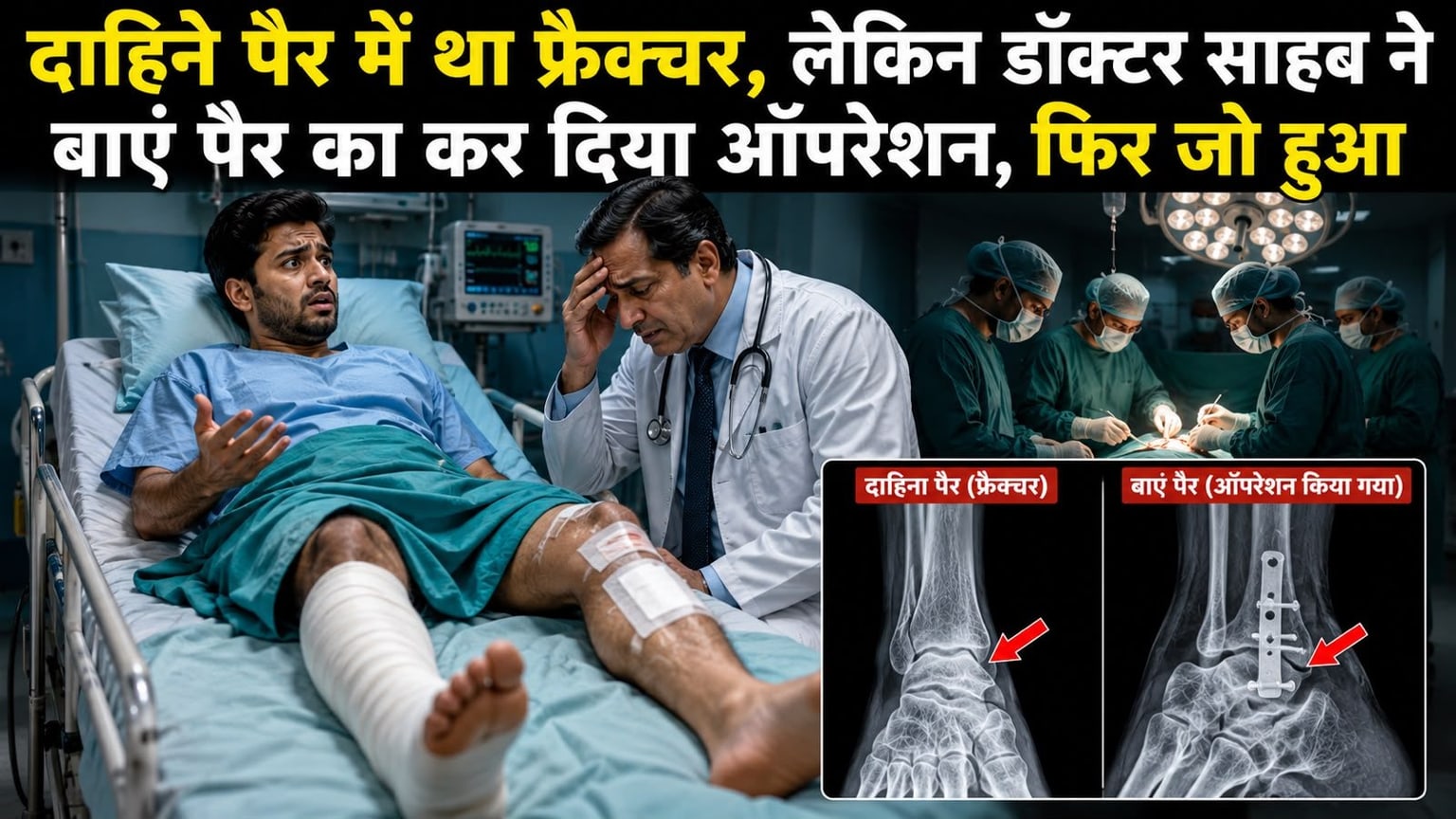 कौन सा नशा फूंकते हो डॉक्टर साहब ! दाहिने पैर में था फ्रैक्चर, लेकिन बाएं पैर का कर दिया ऑपरेशन, फिर जो हुआ