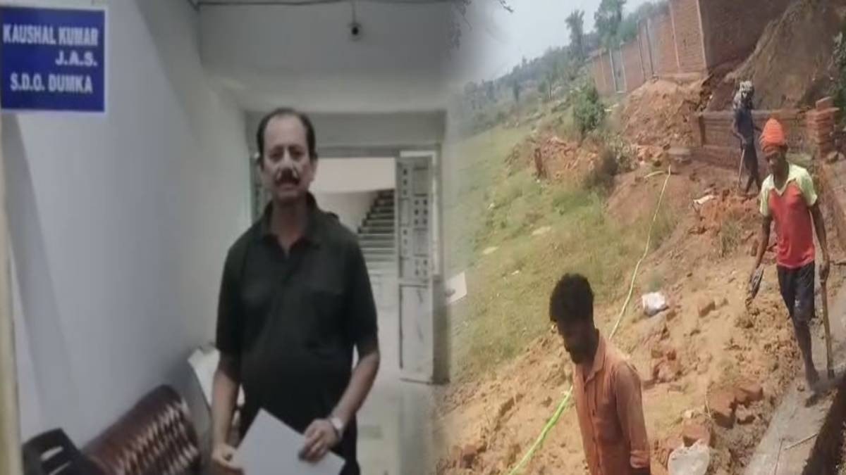 दुमका:हटिया टोला में रैयती जमीन पर जबरन घेराबंदी का आरोप, पीड़ित ने प्रशासन से लगाई गुहार