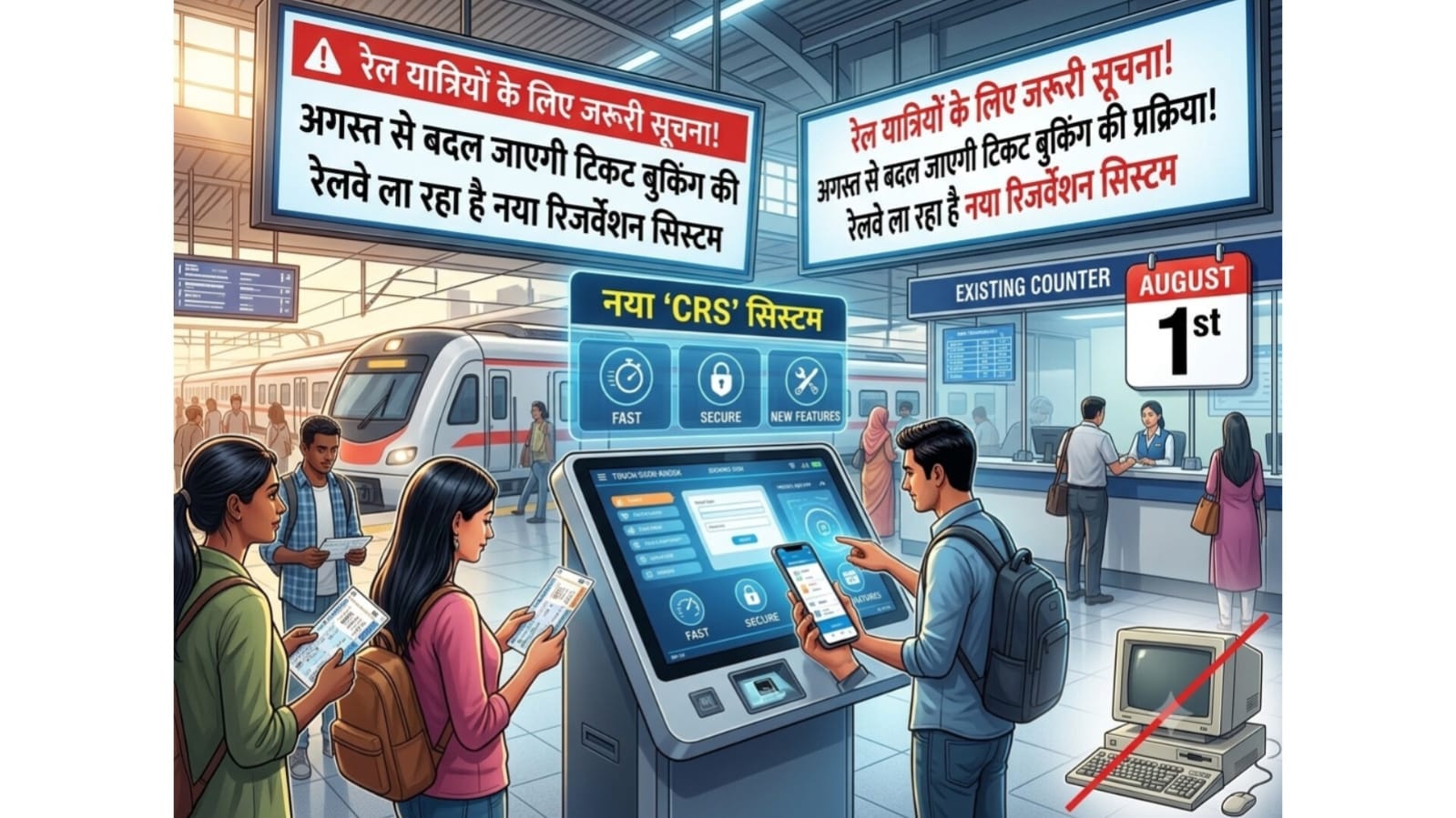रेल यात्रियों के लिए जरूरी सूचना! अगस्त से बदल जाएगी टिकट बुकिंग की प्रक्रिया, रेलवे ला रहा है नया रिजर्वेशन सिस्टम