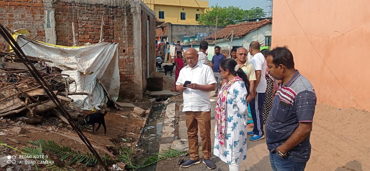 टाटा लीज वाले क्षेत्र का विधायक ने किया भ्रमण, कुव्यवस्थाओं से हुए नाराज