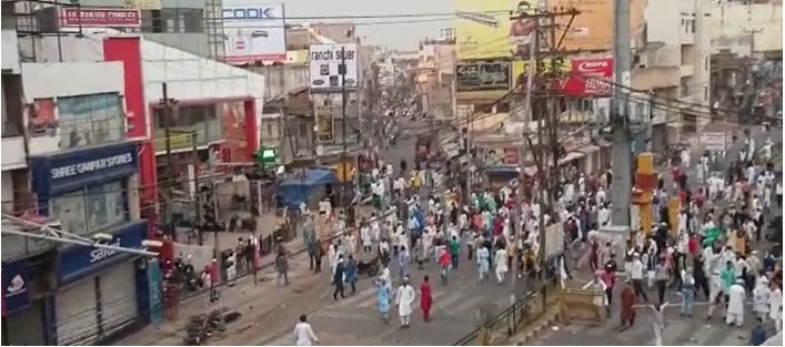 उपद्रव के बाद का असर: रांची में बाज़ार ठप्प, अब तक क़रीब 92 करोड़ का नुकसान