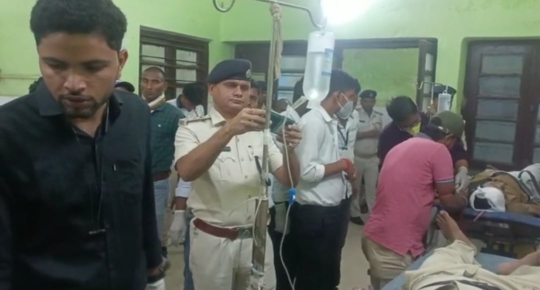 नालन्दा: विवादित जमीन पर काम रुकवाने गई पुलिस पर रोड़ेबाजी, 2 पुलिसकर्मी जख्मी