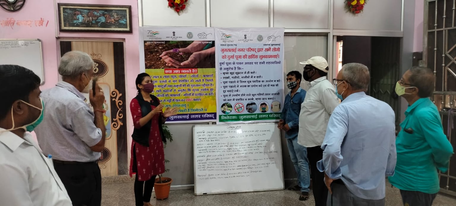 पूजा पंडालों में रखे "खाद कलश" से बन जाएगा खाद, इनवायरमेंट फ्रैंडली दुर्गोत्सव पर जोर
