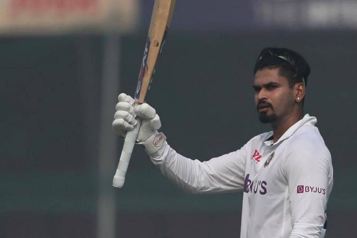 भारत-न्यूज़ीलैंड सीरीज: श्रेयस अय्यर ने अपने डेब्यू मैच में जड़ा शतक, पहली पारी में भारत की पारी अंत के करीब