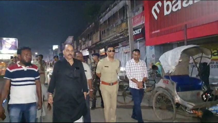 रांची की सड़क पर देर रात जायजा लेने निकले एसएसपी
