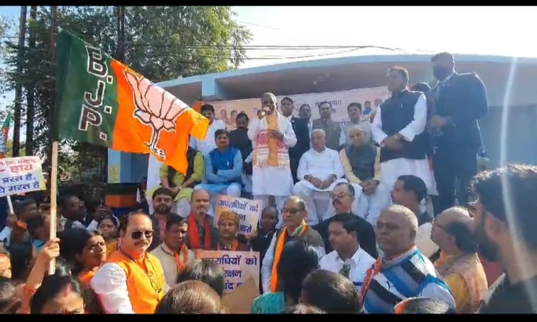 धनबाद में भाजपा का जन आक्रोश रैली :बाबूलाल मरांडी के निशाने पर रहे हेमंत सोरेन
