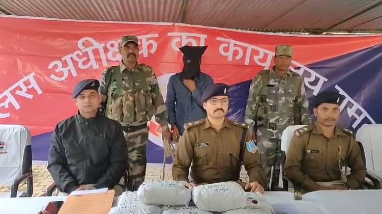 उड़ीसा से बिहार गांजा ले जा रहा था तस्कर, पुलिस ने बीच में ही किया गिरफ्तार