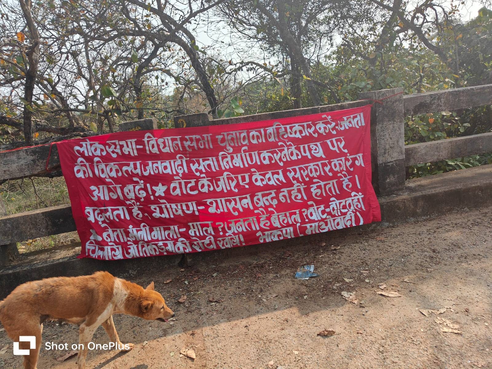 चाईबासा: लोकसभा चुनाव में खलल डालने की कोशिश में लगे नक्सली, पोस्टर चिपकाकर वोट नहीं करने की अपील की