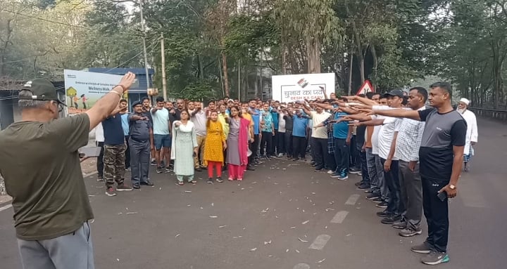 टाटा स्टील की पहल : संपूर्ण स्वास्थ्य को बढ़ावा देने के लिए वेलनेस वॉक का आयोजन