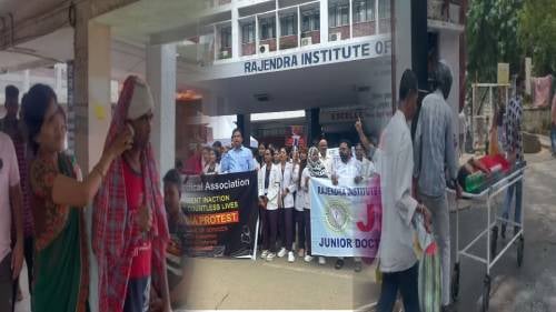 हड़ताल पर डॉक्टर तड़पते मरीज,अस्पताल का दिख रहा खौफनाक मंज़र,राजधानी से लेकर ग्रामीण इलाके में बंद है स्वास्थ्य सेवा