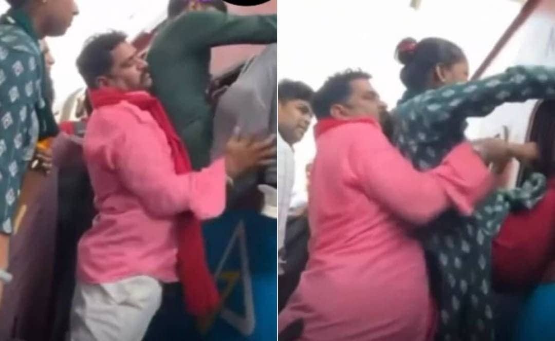 शख्स ने भीड़ से भरी खचाखच ट्रेन में परिजनों को बैठाने का ऐसा लगाया जुगाड़, लोग बोले-इसे कहते हैं... ट्रेन पर बैठाकर आना!