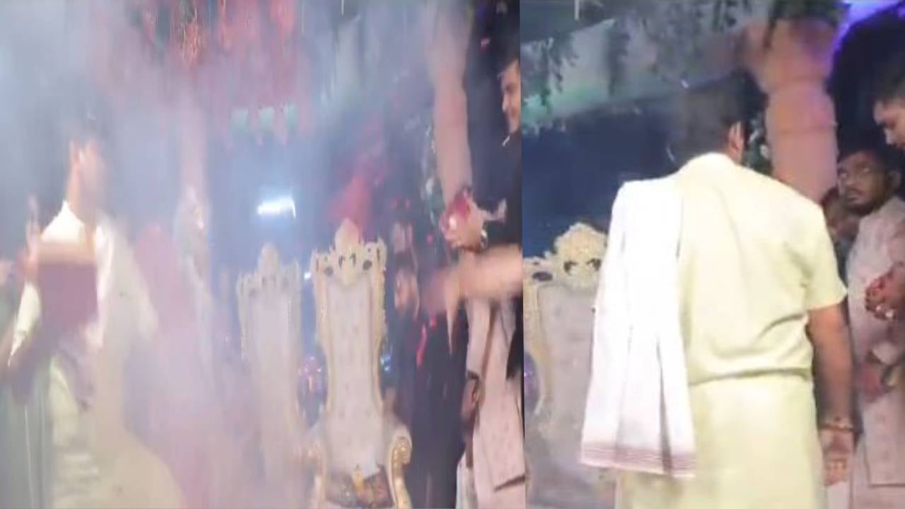 इधर दूल्हा-दुल्हन ले रहे थे फेरे, उधर पंडित जी से पिट गए दोस्त, लोग कह रहे 'फ्लावर नहीं फायर है पंडित...'