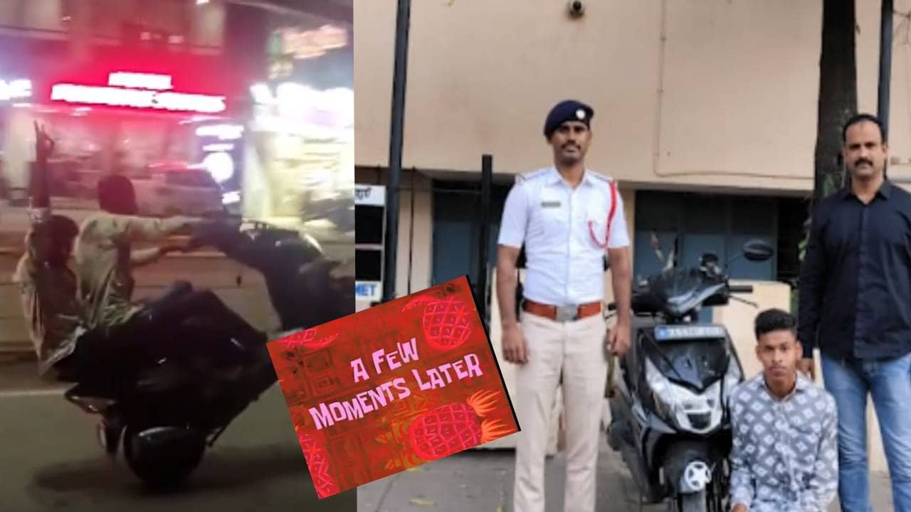 सड़क पर दिखा रहे थे हीरोगीरी, पुलिस ने फ्यू मोमेंट लेटर की दिखा दी तस्वीर, यूजर्स बोले- 'निकल गई सारी हेकड़ी...'