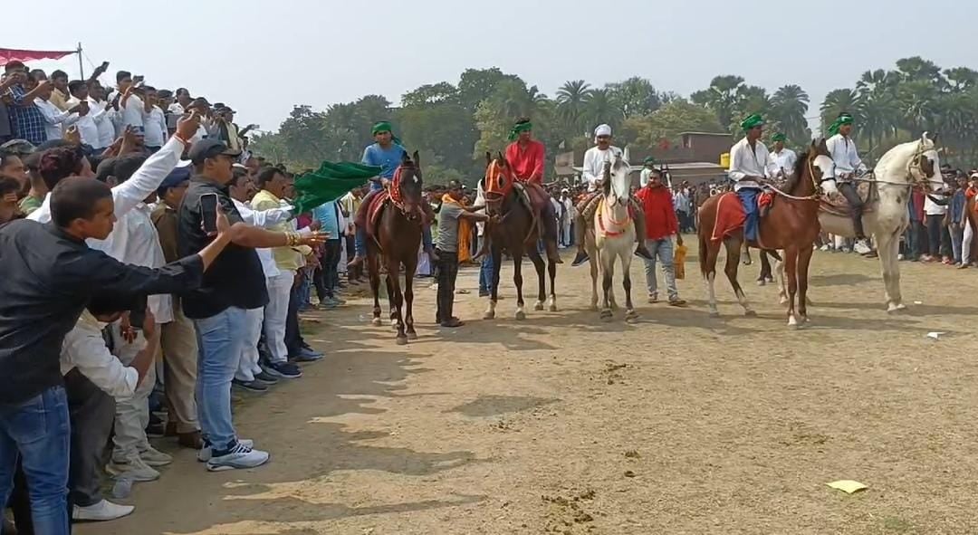 साहिबगंज में घोड़ा रेस एवं कुश्ती प्रतियोगिता का आयोजन,देखने के लिए उमड़ा जनसैलाब