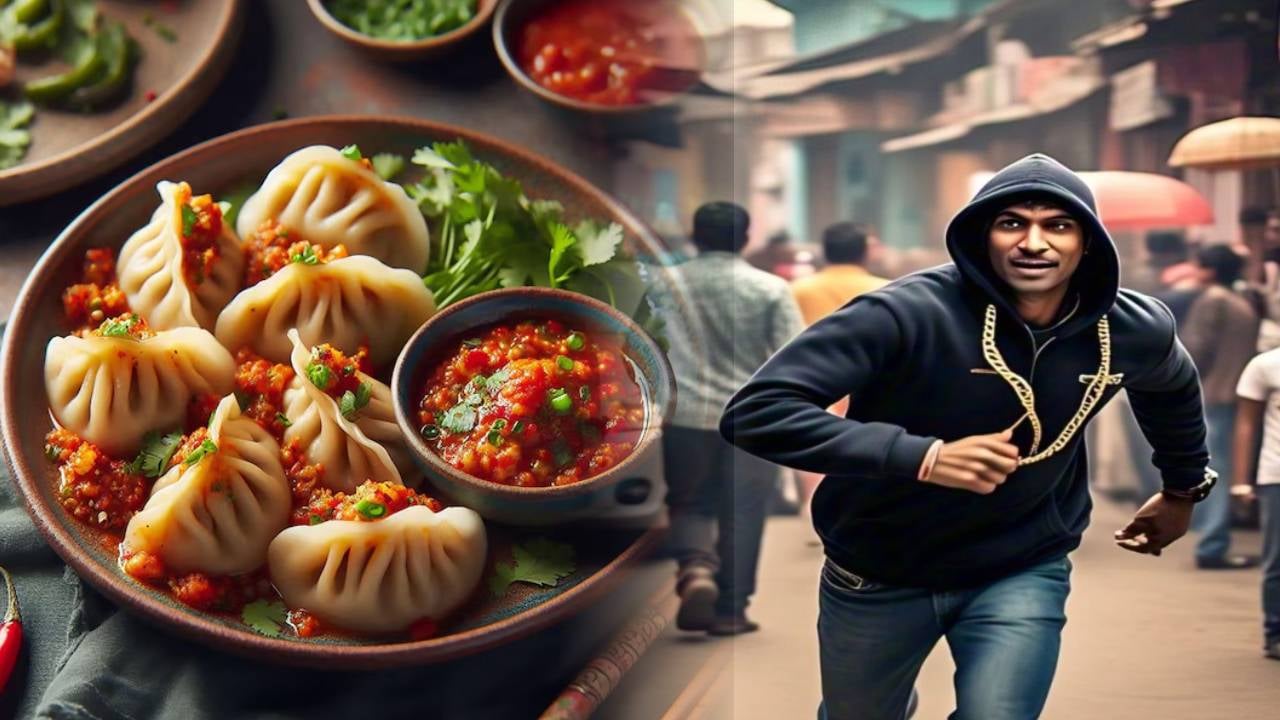 सड़क किनारे मोमोज खाना पड़ा महंगा, गले से सोने की चेन छिन ले भागे चोर