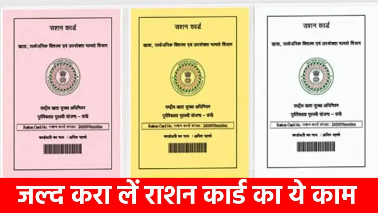 देरी पड़ जाएगी भारी! मुफ़्त में गेहूं-चावल का लेना है लाभ तो जल्द से जल्द करा लें राशन कार्ड का ये काम