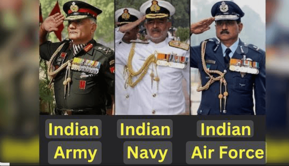 कभी सोचा है क्यों अलग-अलग होते हैं इंडियन आर्मी, नेवी और एयरफोर्स के सैल्यूट? जानें इसके पीछे की दिलचस्प वजह