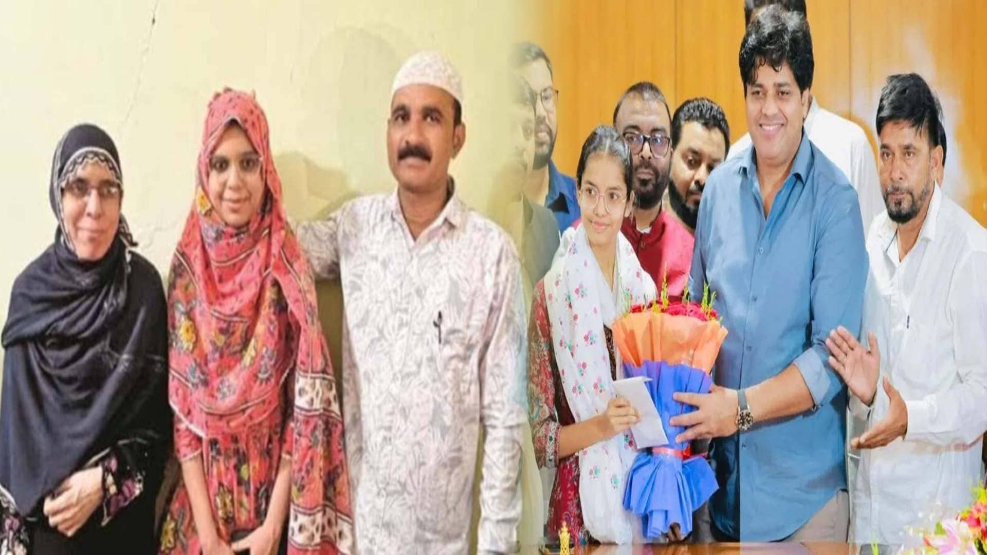 तहरीम बनी बोर्ड Exam में Topper तो आदिबा बन गई पहली मुस्लिम IAS ,इमरान ने लिखा किसने कहा सिर्फ पंचर बनाते है हम