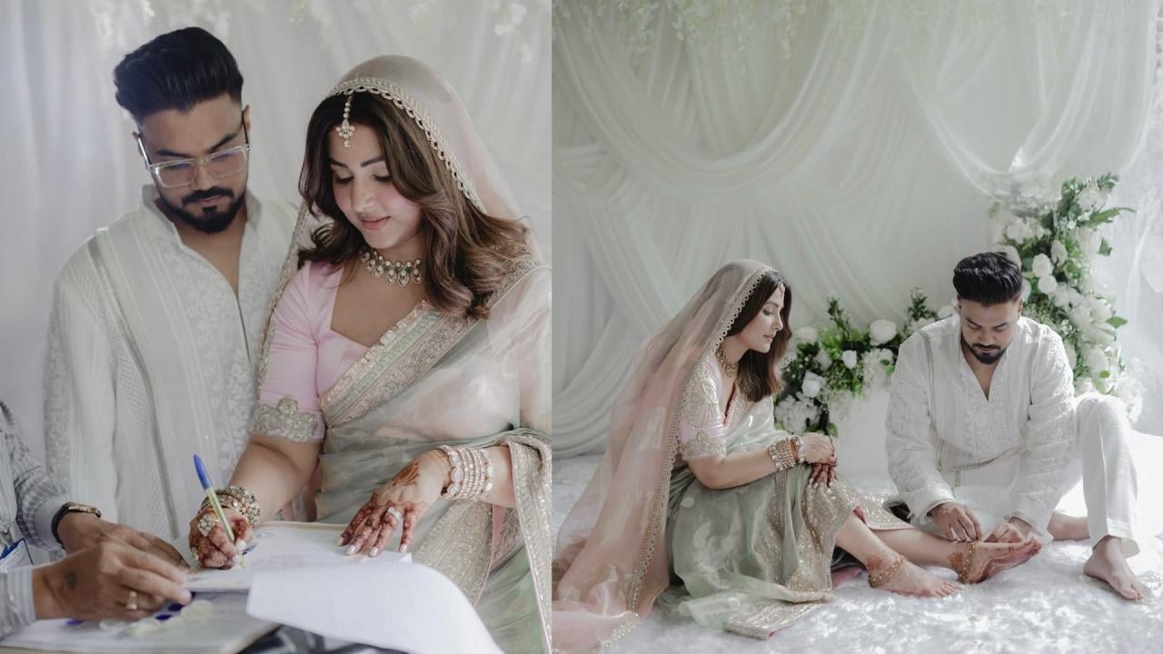 एक्ट्रेस हिना खान ने बॉयफ्रेंड रॉकी संग गुपचुप रचाई शादी, सोशल मीडिया पर शेयर की खूबसूरत तस्वीरें