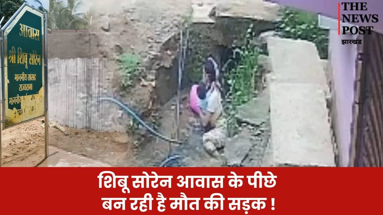 खबर का असर : युद्ध स्तर पर नाला निर्माण का कार्य जारी