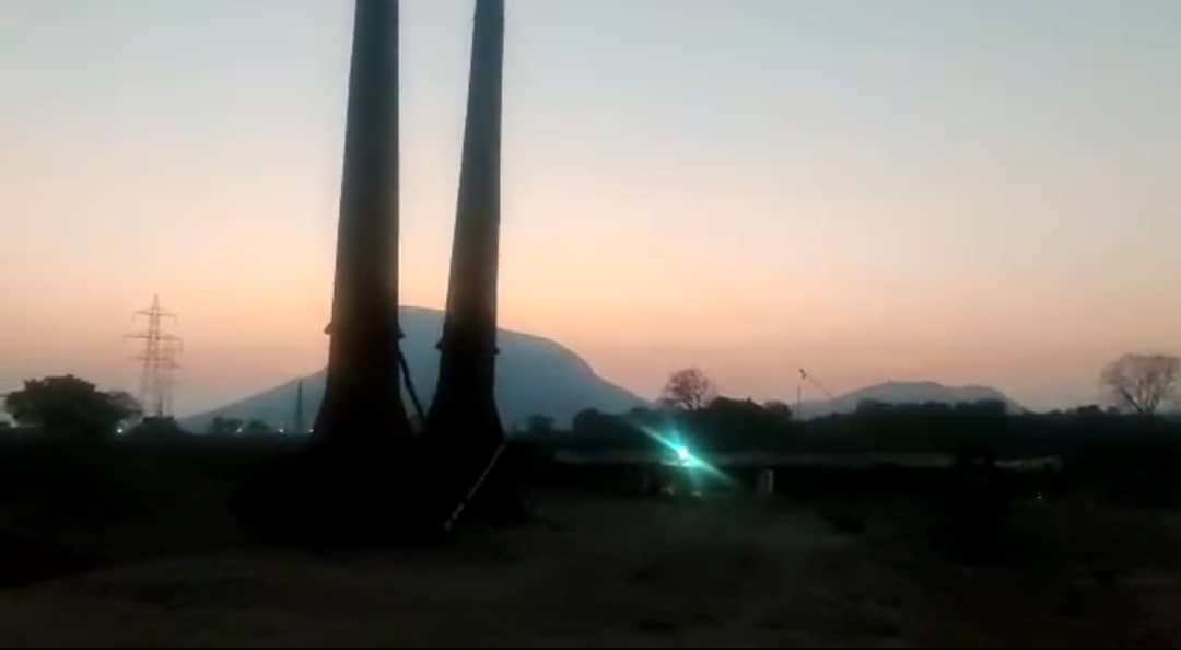 पांडु में अवैध रूप से संचालित चलंत चिमनी को खनन टास्क फोर्स ने किया ध्वस्त