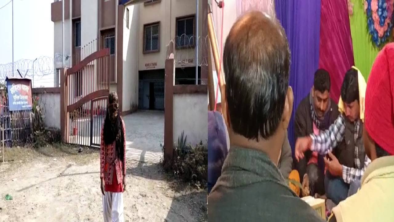 शादी के रंग में पड़ा भंग : दूल्हे के घर पहुंची प्रेमिका, मुंह छुपाकर भागते नजर आए दूल्हे राजा