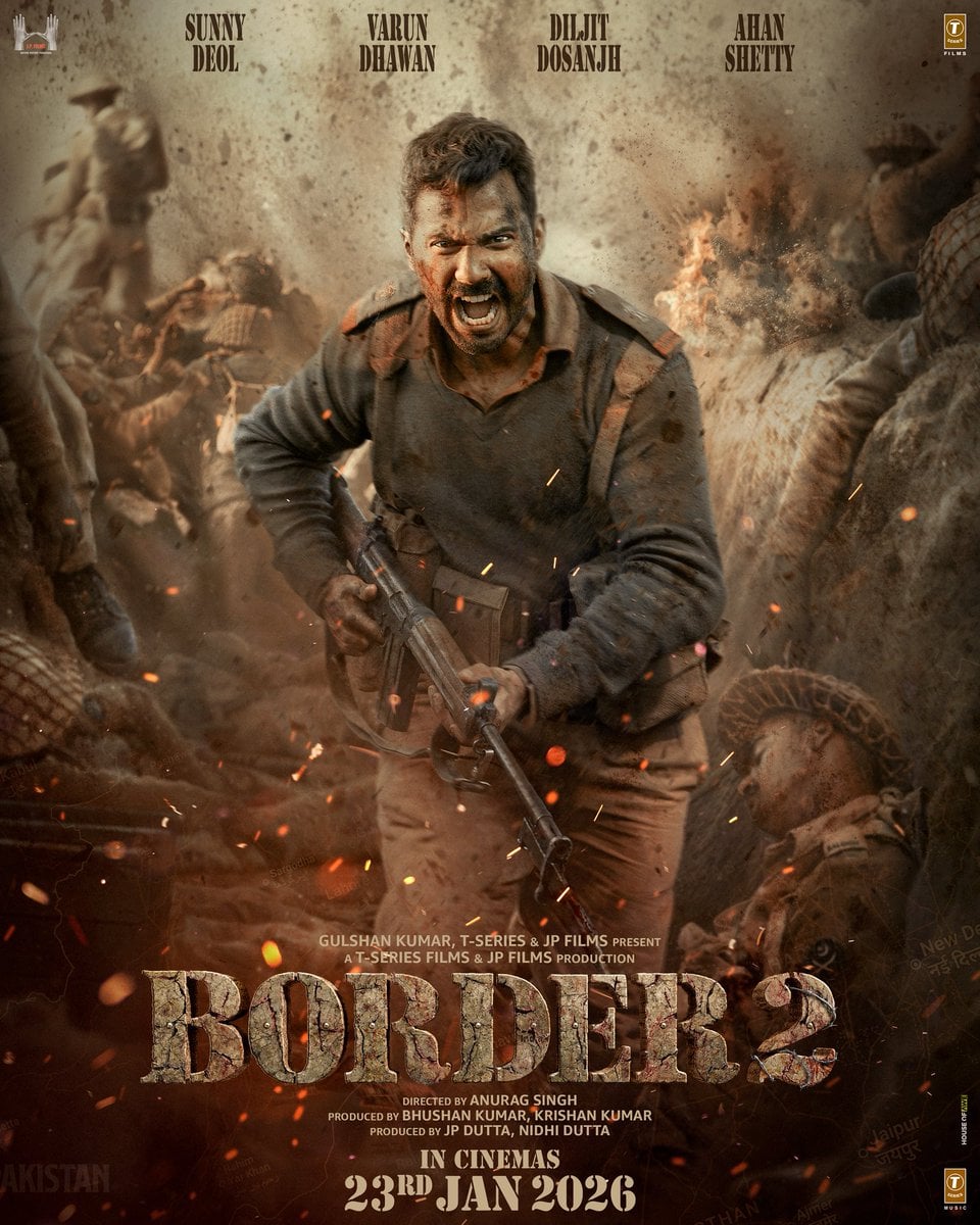 वरुण धवन का दमदार फर्स्ट लुक आया सामने, ‘Border 2’ में दिखे आर्मी अंदाज में