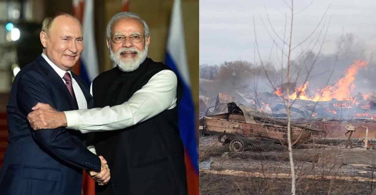 रूस-यूक्रेन के बीच जंग : प्रधानमंत्री मोदी ने ब्लादिमीर पुतिन से की बात , शांति के लिए की अपील