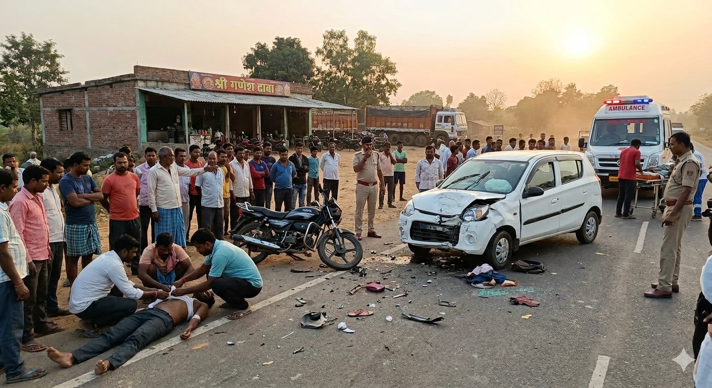 गुमला में सड़क हादसा, 8 घायल, दो के मौत की सूचना